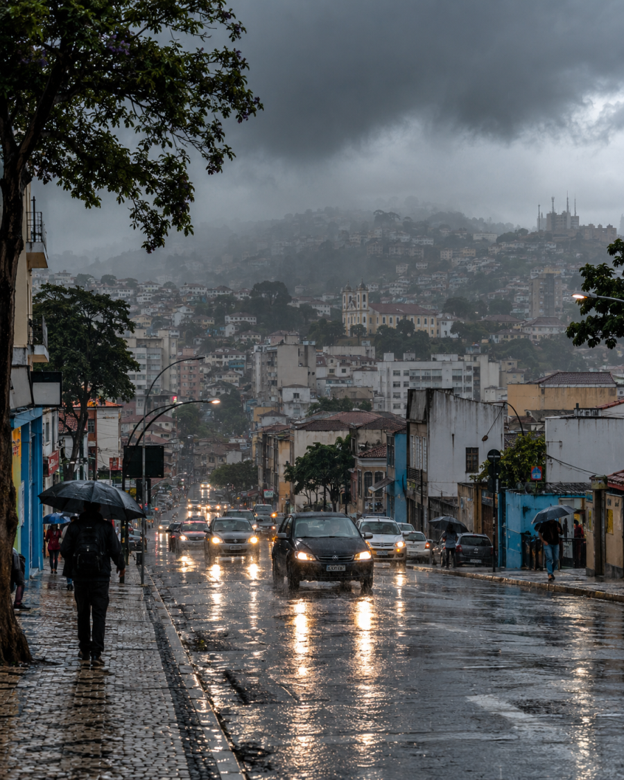 Primeira ZCAS da primavera reforça chuvas no Sudeste e mantém atenção sobre Minas