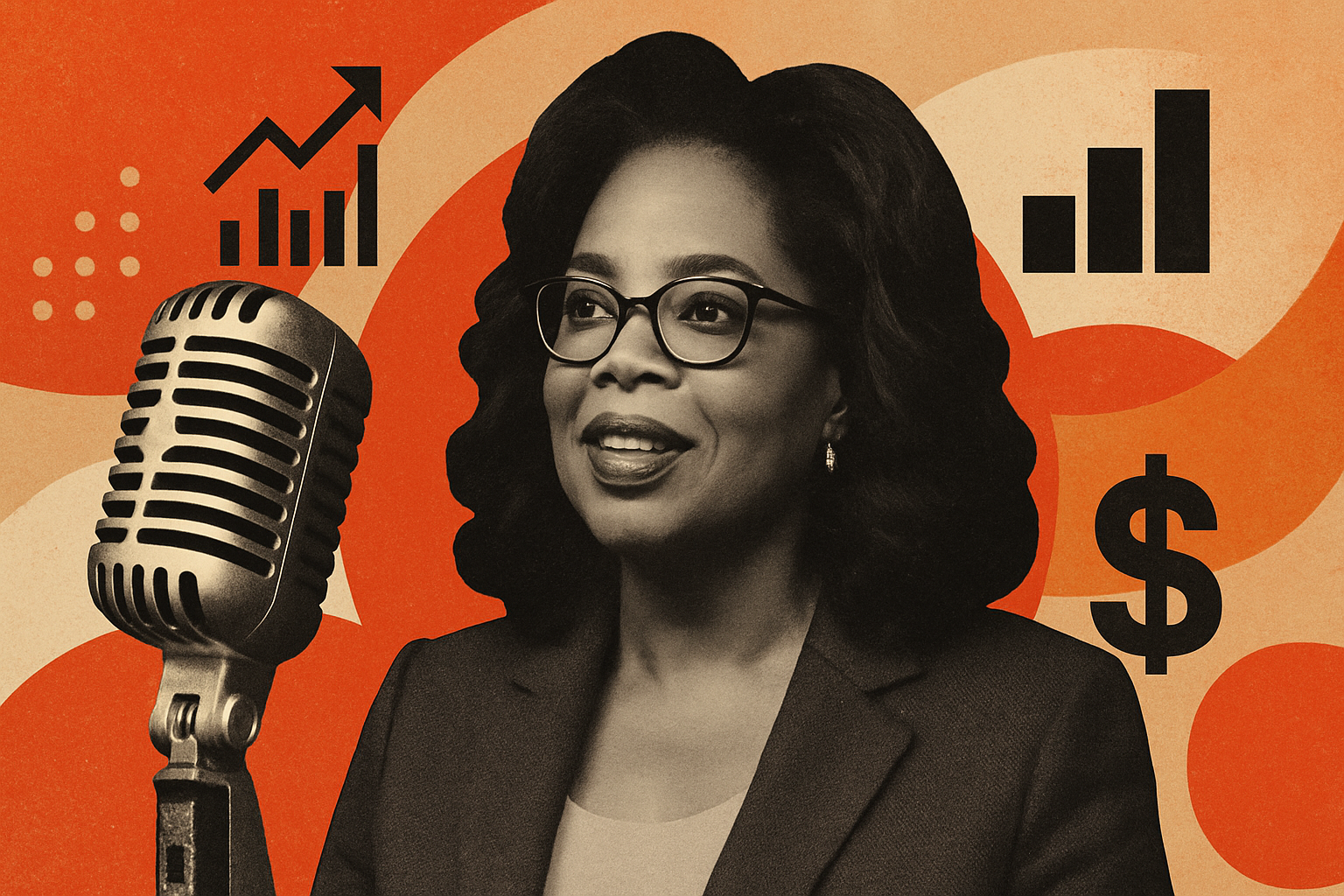 Oprah Winfrey vê fortuna subir US$ 100 milhões ao longo de 2025