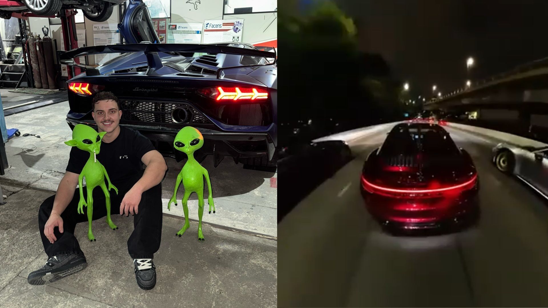 Polícia apreende Lamborghini e BMW de influenciador investigado por rachas