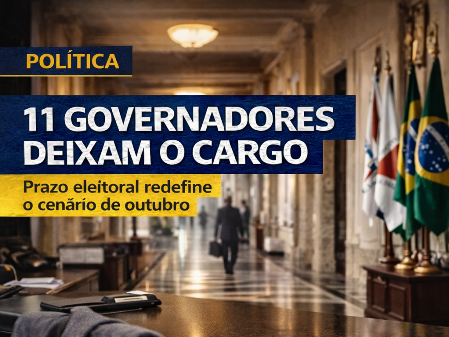 Onze governadores deixam o cargo para disputar as eleições de outubro