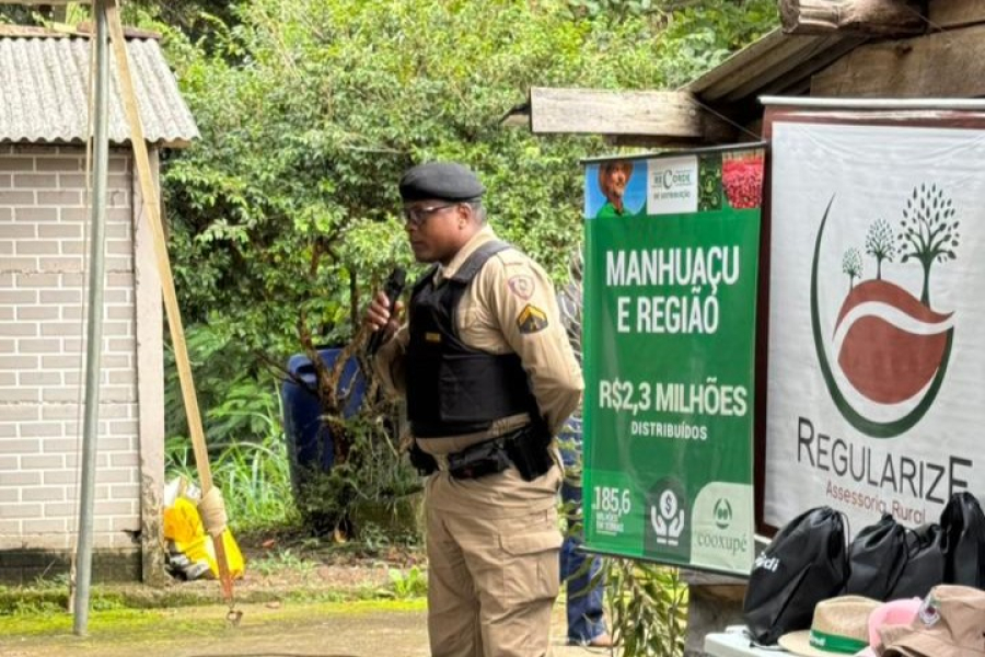 PMMG reforça segurança no campo durante Dia de Campo em Fervedouro