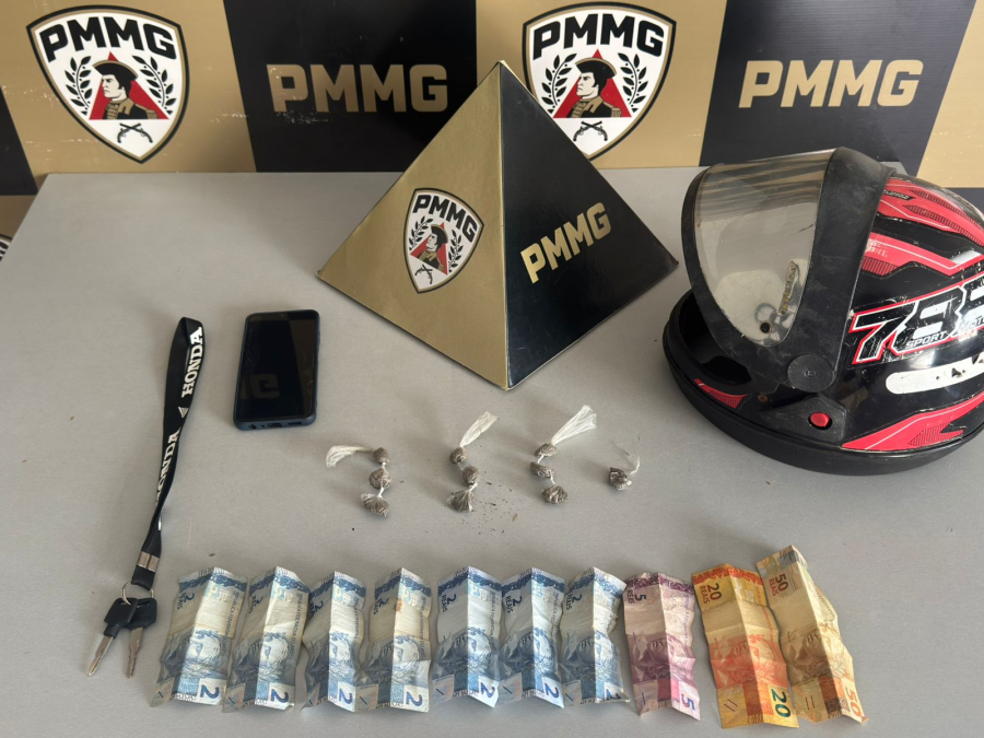 PM prende motociclista após atropelamento de criança e apreende drogas em Divino