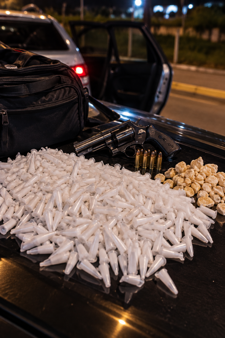 Operação intercepta cocaína, crack e arma em rota do Rio para a região de Pedra Bonita