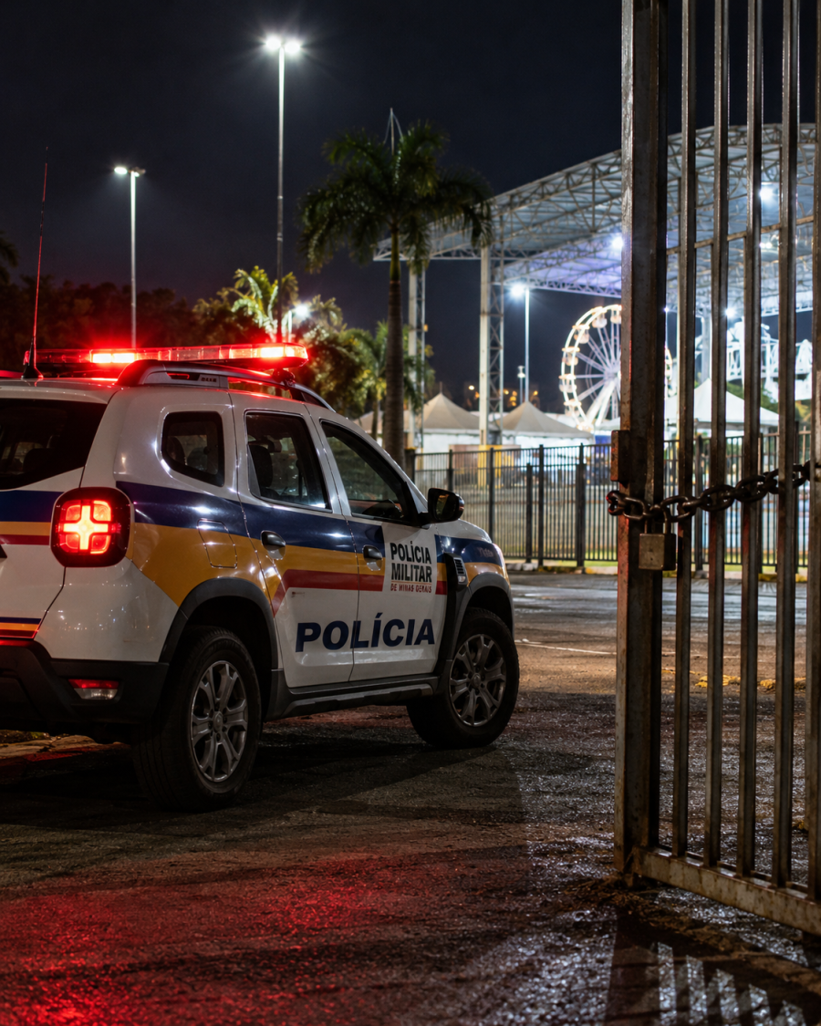 Homem é preso após furto e tentativa de arrombamento no Parque de Exposições de Muriaé