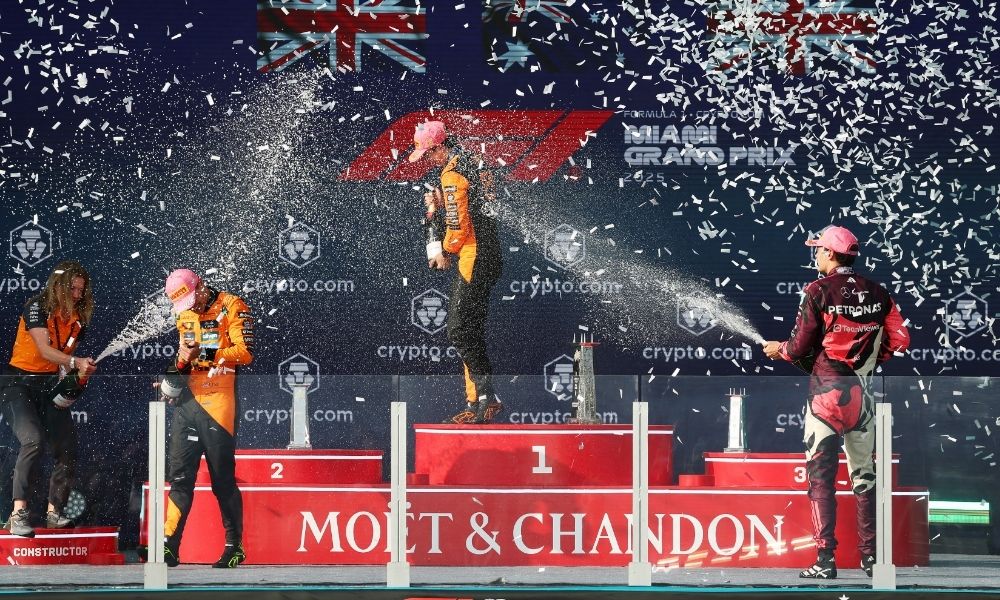 Oscar Piastri vence GP de Miami de Fórmula 1; Bortoleto abandona