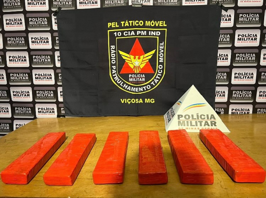Polícia Militar apreende grande quantidade de drogas em operação no bairro Nova Viçosa, em Viçosa/MG
